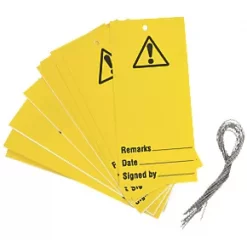 'Warning' Safety Maintenance Tags 10 Pack