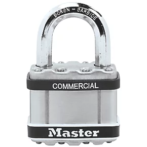 Master Lock Excell Laminated Steel Master Keyed Weatherproof Padlock 51mm 3 Master Lock Excell Laminated Steel Master Keyed Weatherproof Padlock 51mm