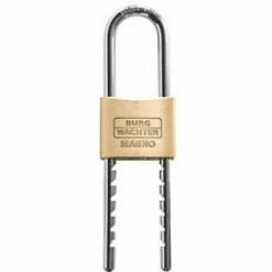 Burg-Wachter Magno Flex Brass Water-Resistant Long Shackle Padlock 50mm -Padlocks Sales 177PH A1