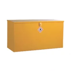 Flammable Liquid Flat Top Storage Bin Yellow 1168 x 457 x 609mm