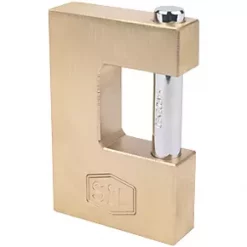 Smith & Locke Brass Block Padlock 90mm