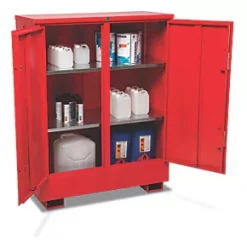 Armorgard Flamstor Hazardous Storage Cabinet Red 1205 x 580 x 1555mm -Padlocks Sales 202PT A2