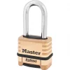Master Lock 1175DLH Brass Weatherproof Combination Long Shackle Padlock 58mm -Padlocks Sales 210KH P