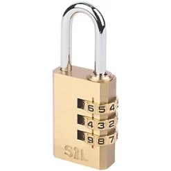 Smith & Locke Brass Combination Padlock 28.5mm