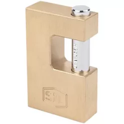 Smith & Locke Brass Block Rectangular Padlock 60mm