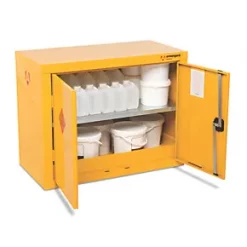 Armorgard Safestor Hazardous Floor Cupboard Yellow 900 x 465 x 700mm -Padlocks Sales 235PT A2