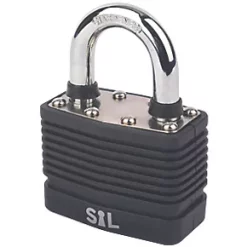 Smith & Locke Laminated Steel Weatherproof Padlock 55mm