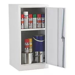 1-Shelf Acid Cabinet White 457 x 457 x 915mm -Padlocks Sales 240VV A2