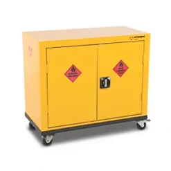 Armorgard Safestor Hazardous Mobile Cupboard Yellow 900 x 465 x 810mm