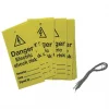 'Danger Electric Shock Risk' Safety Maintenance Tags 10 Pack 2 'Danger Electric Shock Risk' Safety Maintenance Tags 10 Pack -Padlocks Sales 278FX P