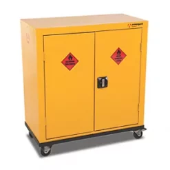Armorgard Safestor Hazardous Mobile Cupboard Yellow 900 x 465 x 1010mm