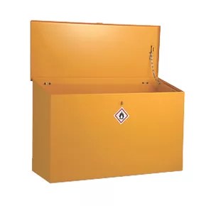 Flammable Liquid Sloping Top Storage Bin Yellow 1170 x 460 x 760mm 4 Flammable Liquid Sloping Top Storage Bin Yellow 1170 x 460 x 760mm - Image 2