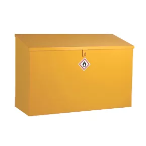 Flammable Liquid Sloping Top Storage Bin Yellow 1170 x 460 x 760mm 3 Flammable Liquid Sloping Top Storage Bin Yellow 1170 x 460 x 760mm