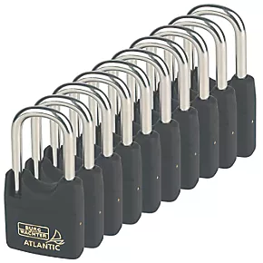 Burg-Wachter Brass Keyed Alike Water-Resistant Padlocks 40mm 10 Pack 3 Burg-Wachter Brass Keyed Alike Water-Resistant Padlocks 40mm 10 Pack