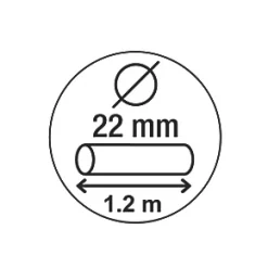 Smith & Locke Metal & Plastic Armoured Security Cable 1.2m x 22mm -Padlocks Sales 4655X A2