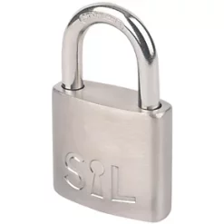 Smith & Locke Stainless Steel Weatherproof Padlock 38mm