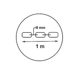Smith & Locke Hardened Steel Security Chain 1m x 8mm -Padlocks Sales 5012X A1