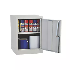 1-Shelf COSHH Cabinet Grey 457 x 457 x 609mm 5 1-Shelf COSHH Cabinet Grey 457 x 457 x 609mm - Image 3