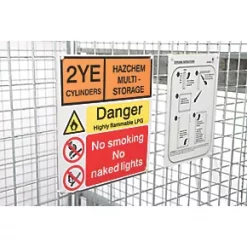 Armorgard TuffCage Folding Gas Cage Silver 1300 x 1240 x 1800mm -Padlocks Sales 539PT A4