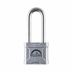 Squire MERC45/2.5 Steel Weatherproof Long Shackle Padlock 49mm