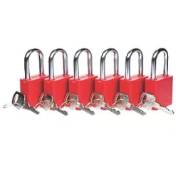 Lockout Safety Padlocks 6 Pack