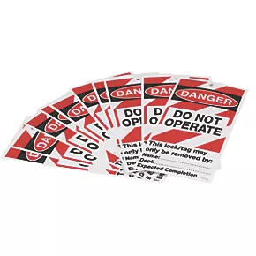 'Danger Do Not Operate' Safety Maintenance Tags 10 Pack 3 'Danger Do Not Operate' Safety Maintenance Tags 10 Pack