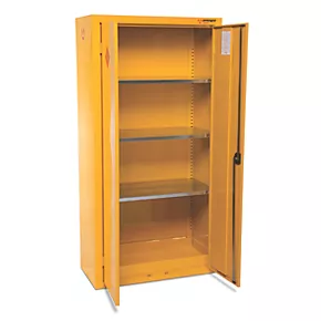 Armorgard Safestor Hazardous Floor Cupboard Yellow 900 x 465 x 1800mm 4 Armorgard Safestor Hazardous Floor Cupboard Yellow 900 x 465 x 1800mm - Image 2