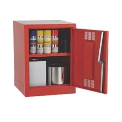 1-Shelf Pesticide Cabinet Red 457 x 457 x 609mm -Padlocks Sales 572VV A2