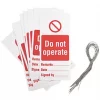 'Do Not Operate' Safety Maintenance Tags 10 Pack -Padlocks Sales 590FX P