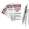 'Danger Locked Out' Safety Maintenance Tags 10 Pack -Padlocks Sales 593FX P
