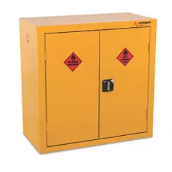 Armorgard Safestor Hazardous Floor Cupboard Yellow 900 x 465 x 900mm