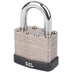 Smith & Locke Laminated Steel Weatherproof Padlock 40mm
