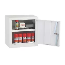 1-Shelf Acid Cabinet White 457 x 305 x 457mm -Padlocks Sales 623VV A2