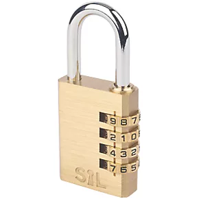 Smith & Locke Brass Combination Padlock 38mm 3 Smith & Locke Brass Combination Padlock 38mm