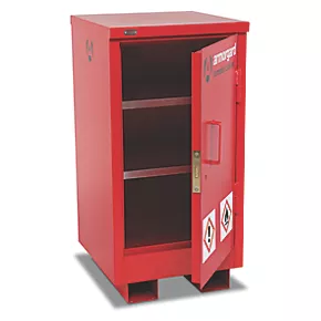 Armorgard Flamstor Hazardous Storage Cabinet Red 500 x 530 x 980mm 4 Armorgard Flamstor Hazardous Storage Cabinet Red 500 x 530 x 980mm - Image 2