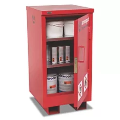 Armorgard Flamstor Hazardous Storage Cabinet Red 500 x 530 x 980mm 7 Armorgard Flamstor Hazardous Storage Cabinet Red 500 x 530 x 980mm -Padlocks Sales 647PT A2