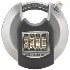 Master Lock Excell Stainless Steel Weatherproof Combination Disc Padlock 70mm