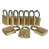Smith & Locke Brass Keyed Alike Padlock 30mm 10 Pack -Padlocks Sales 665PG P
