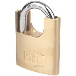 Smith & Locke Brass Closed Shackle Padlock 50mm