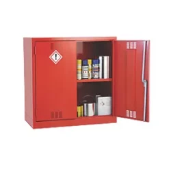 1-Shelf Pesticide Cabinet Red 915 x 457 x 915mm -Padlocks Sales 727VV A2