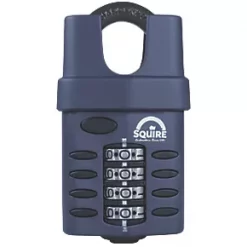 Squire Steel Water-Resistant Closed Shackle Combination Padlock 50mm