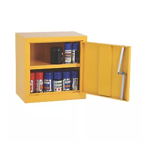 1-Shelf Hazardous Substance Cabinet Yellow 457 x 305 x 457mm 5 1-Shelf Hazardous Substance Cabinet Yellow 457 x 305 x 457mm - Image 3
