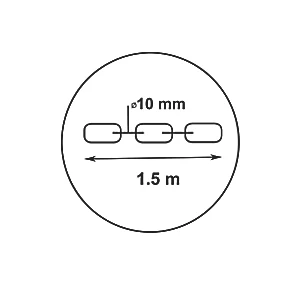 Smith & Locke Hardened Steel Security Chain 1.5m x 10mm 5 Smith & Locke Hardened Steel Security Chain 1.5m x 10mm - Image 3