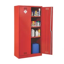 3-Shelf Pesticide Cabinet Red 915 x 457 x 1829mm -Padlocks Sales 789VV A2