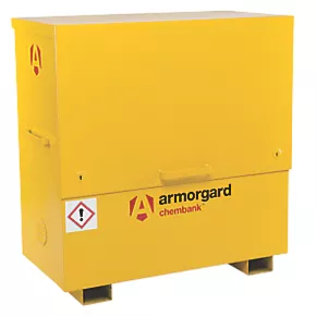 Armorgard ChemBank Chemical Storage Chest Yellow 1275 x 675 x 1270mm 3 Armorgard ChemBank Chemical Storage Chest Yellow 1275 x 675 x 1270mm