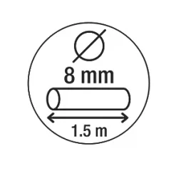 Smith & Locke Braided Steel Security Cable 1.5m x 8mm -Padlocks Sales 8127X A2
