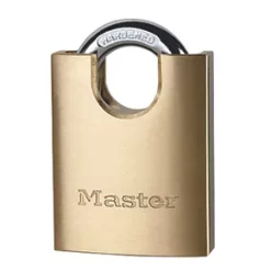 Master Lock 2250EURD Brass Water-Resistant Closed Shackle Padlock 50mm