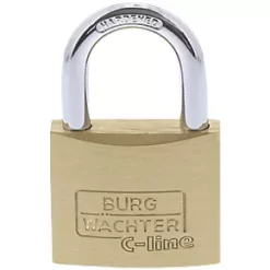 Burg-Wachter Brass Keyed Alike Long Shackle Padlock 40mm 2 Pack