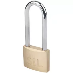 Smith & Locke Brass Long Shackle Padlock 38mm