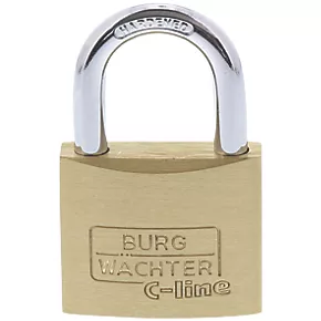 Burg-Wachter Brass Keyed Alike Long Shackle Padlock 40mm 4 Pack 4 Burg-Wachter Brass Keyed Alike Long Shackle Padlock 40mm 4 Pack - Image 2